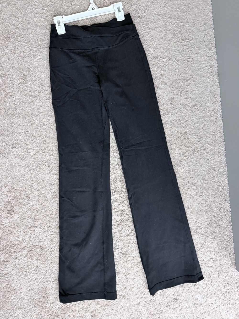 Women Lululemon High Waisted Full Length Criss Cross Flare Leggings Black Size 4
